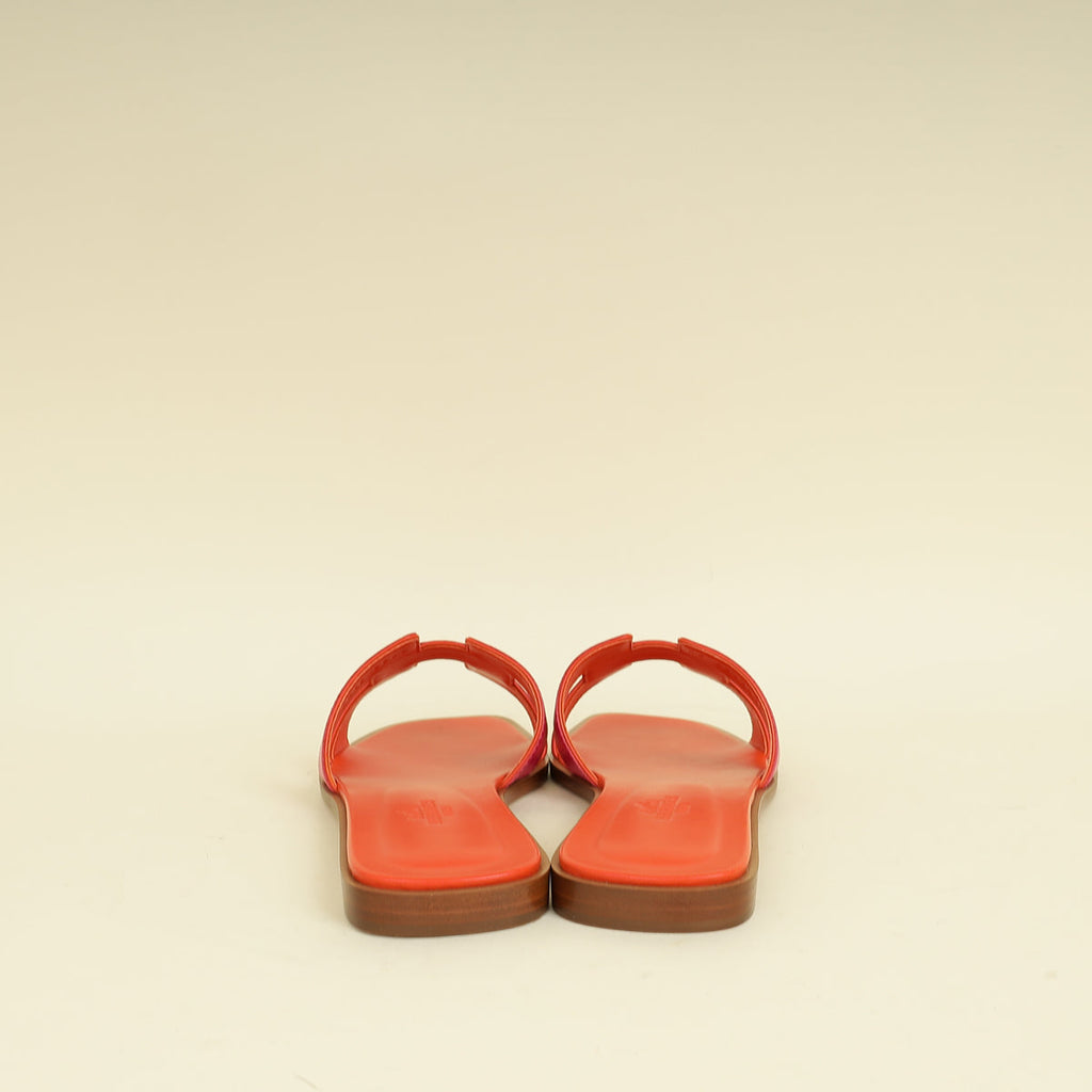Hermes Bicolor Oran Sandal 37