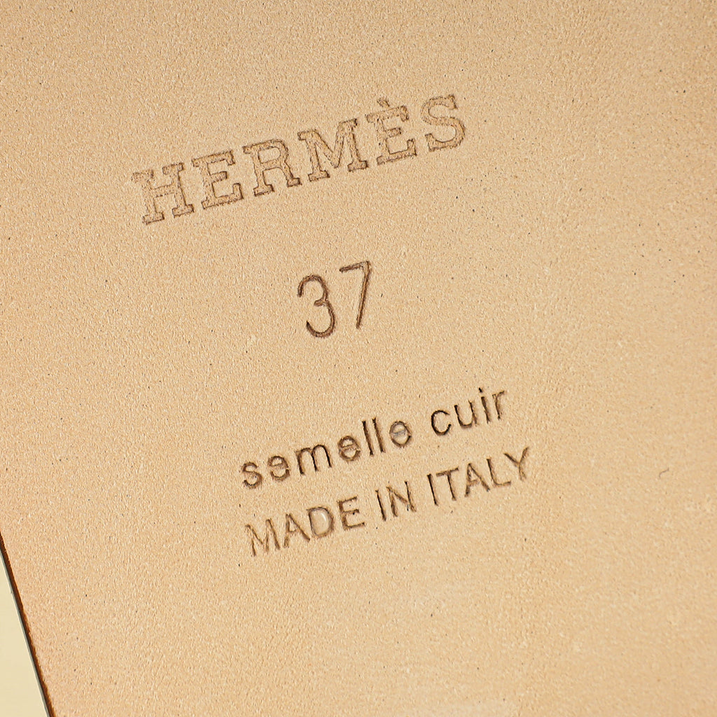 Hermes Bicolor Oran Sandal 37