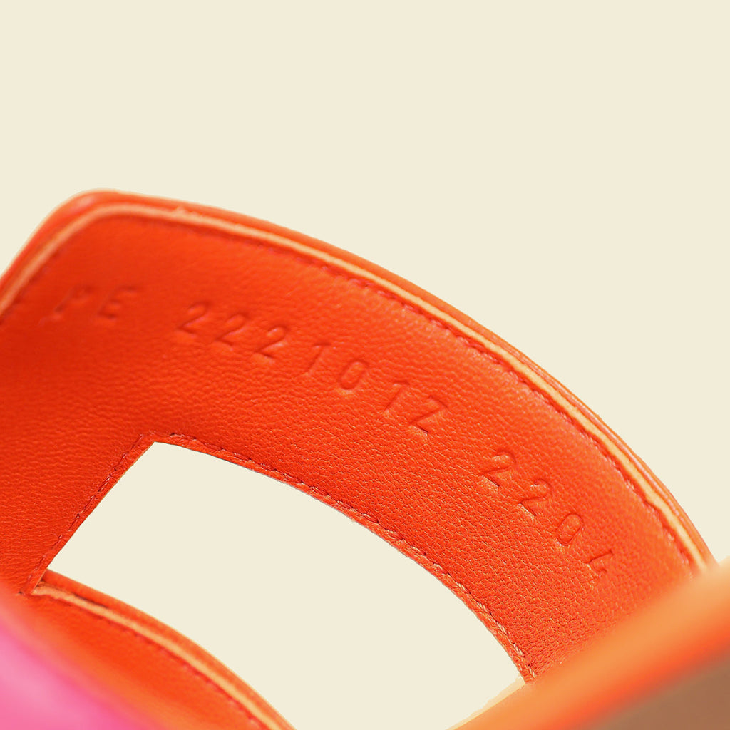 Hermes Bicolor Oran Sandal 37