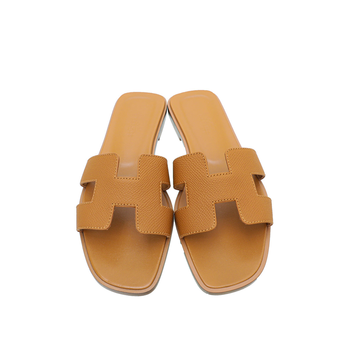 Hermes Gold Oran Sandal 37