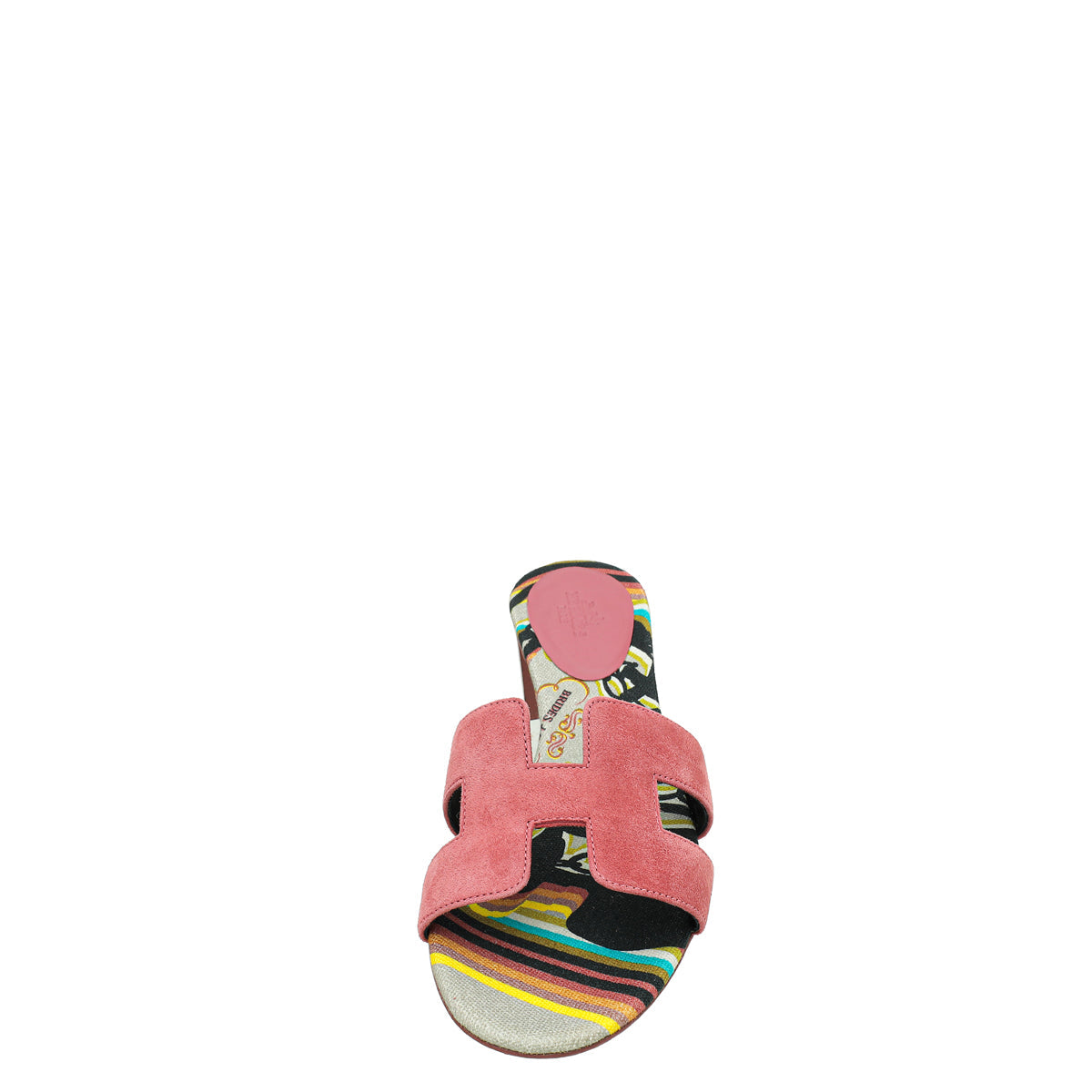Hermes Rose De Venise Brides de Gala Oasis Sandal 37