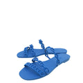 Hermes Blue Rubber Chaine D'Ancre Rivage Sandal 37