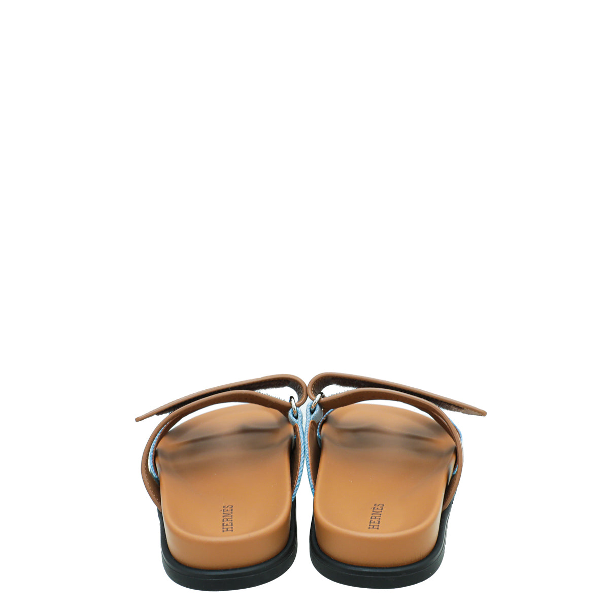 Hermes Bicolor Denim Chypre Sandal 37