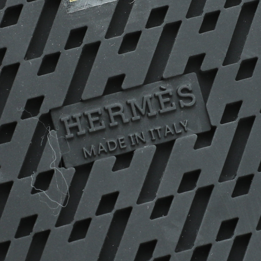 Hermes Bicolor Denim Chypre Sandal 37