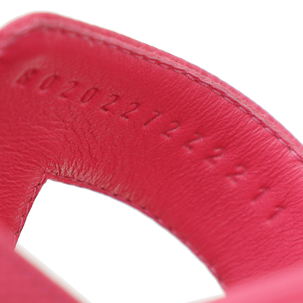 Hermes Fuchsia Oran Sandal 37.5