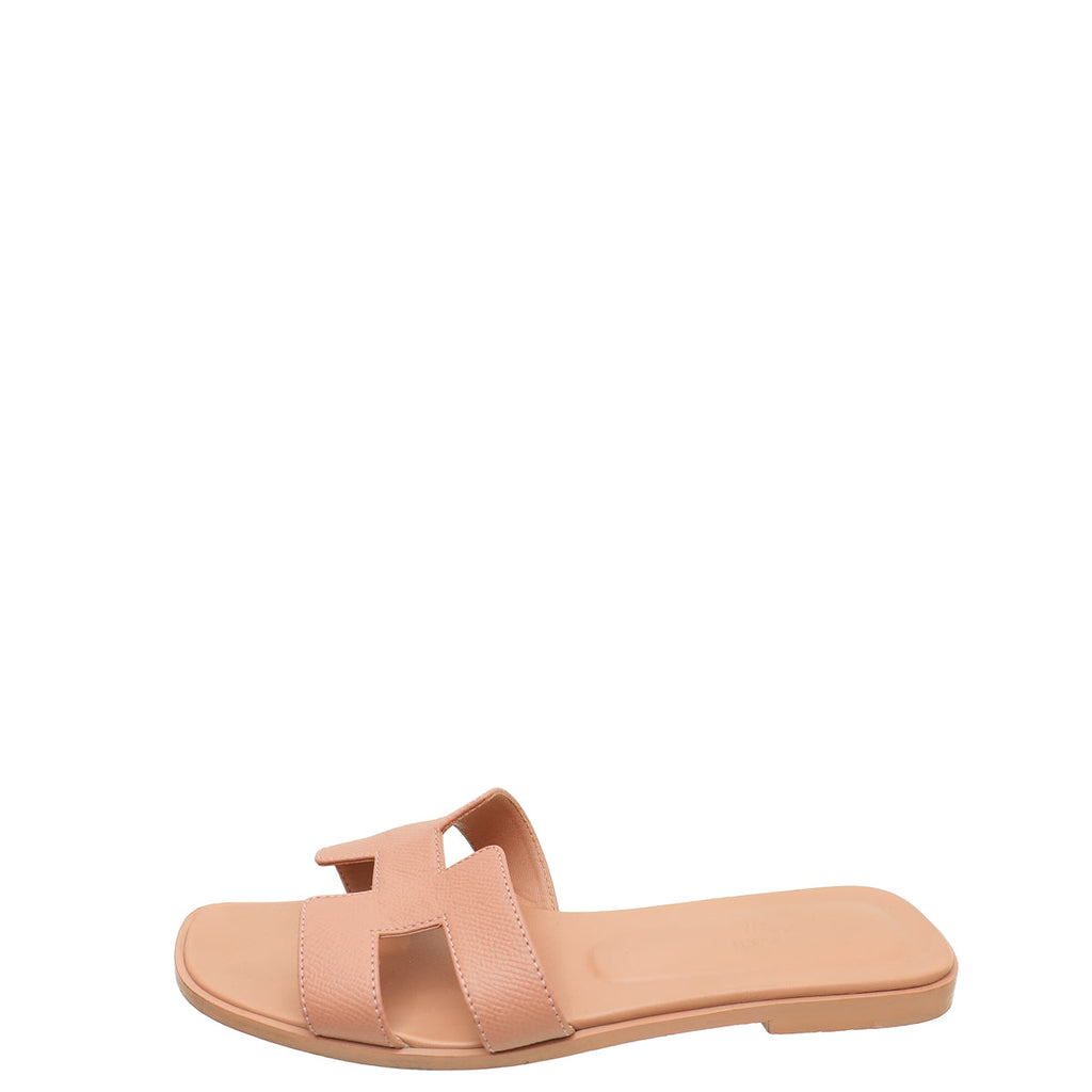 Hermes Flamingo Oran Sandal 38.5