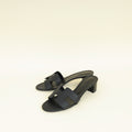 Hermes Noir Oasis Sandal 38.5