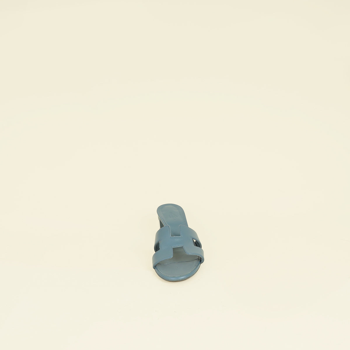 Hermes Gris Antarctique Oasis Sandal 38.5