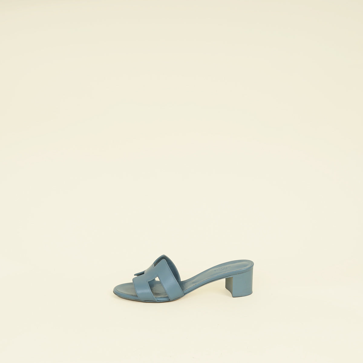 Hermes Gris Antarctique Oasis Sandal 38.5