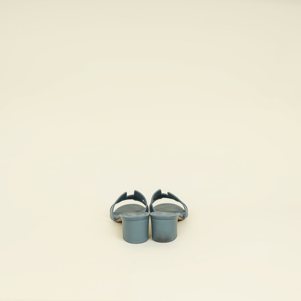 Hermes Gris Antarctique Oasis Sandal 38.5