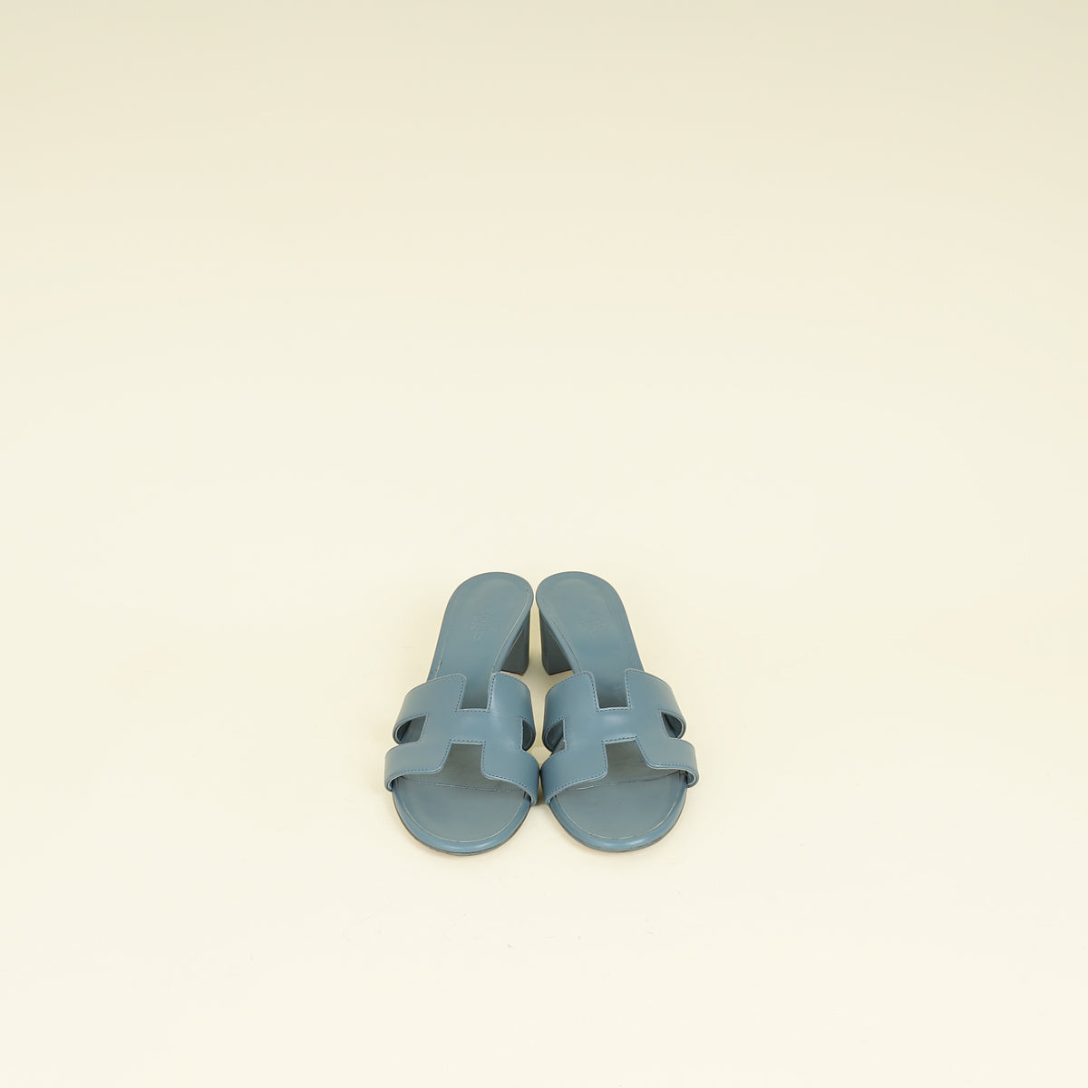 Hermes Gris Antarctique Oasis Sandal 38.5