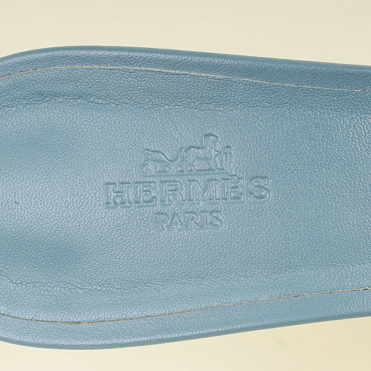 Hermes Gris Antarctique Oasis Sandal 38.5