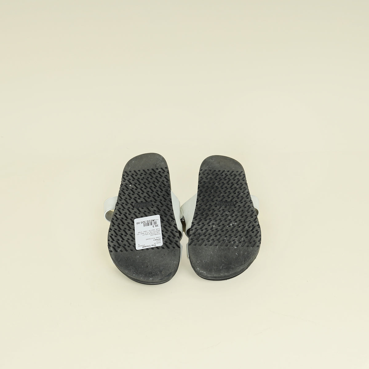 Hermes Blanc Chypre Sandal 38.5
