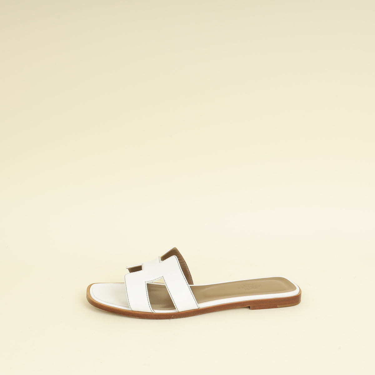 Hermes Blanc Oran Sandal 38.5