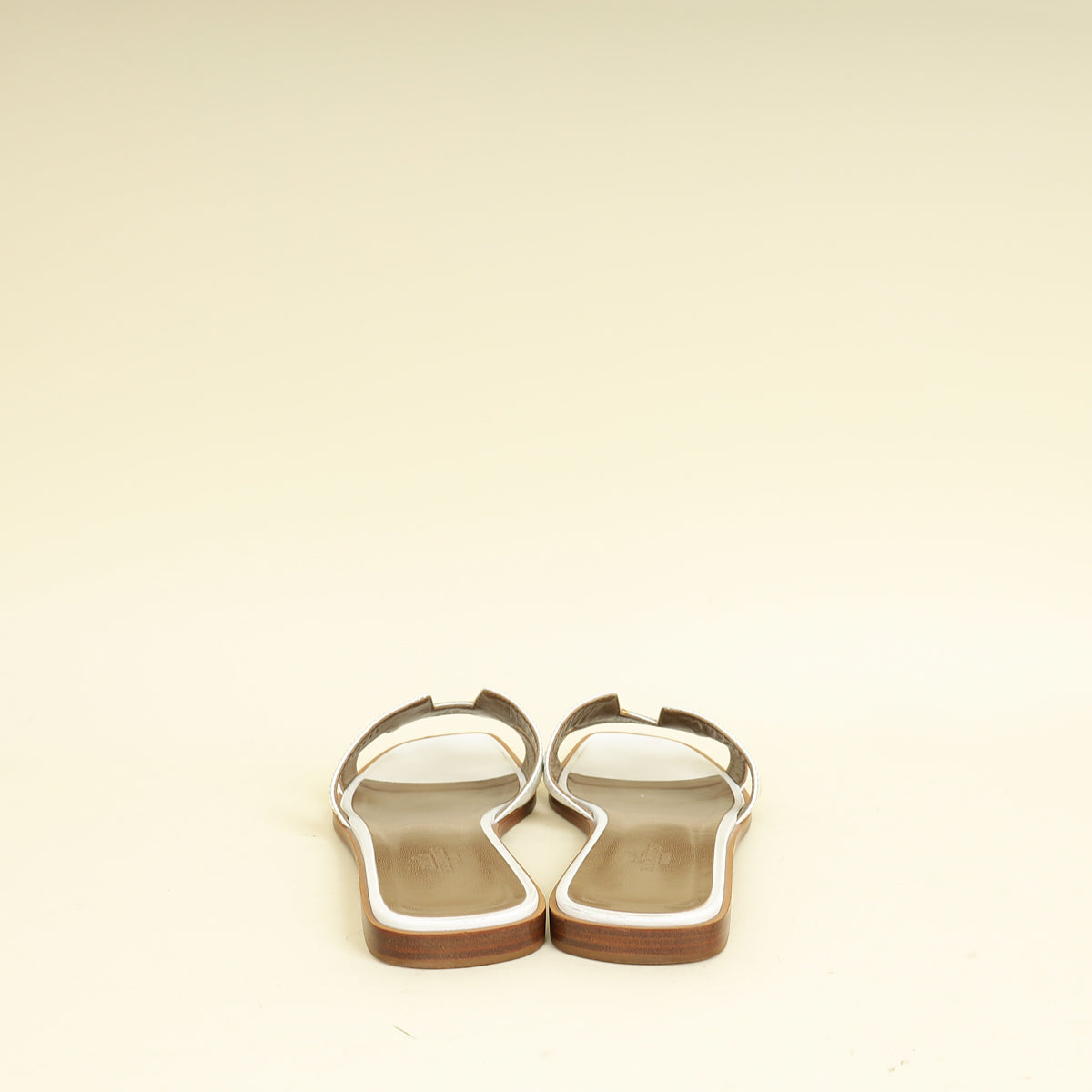 Hermes Blanc Oran Sandal 38.5