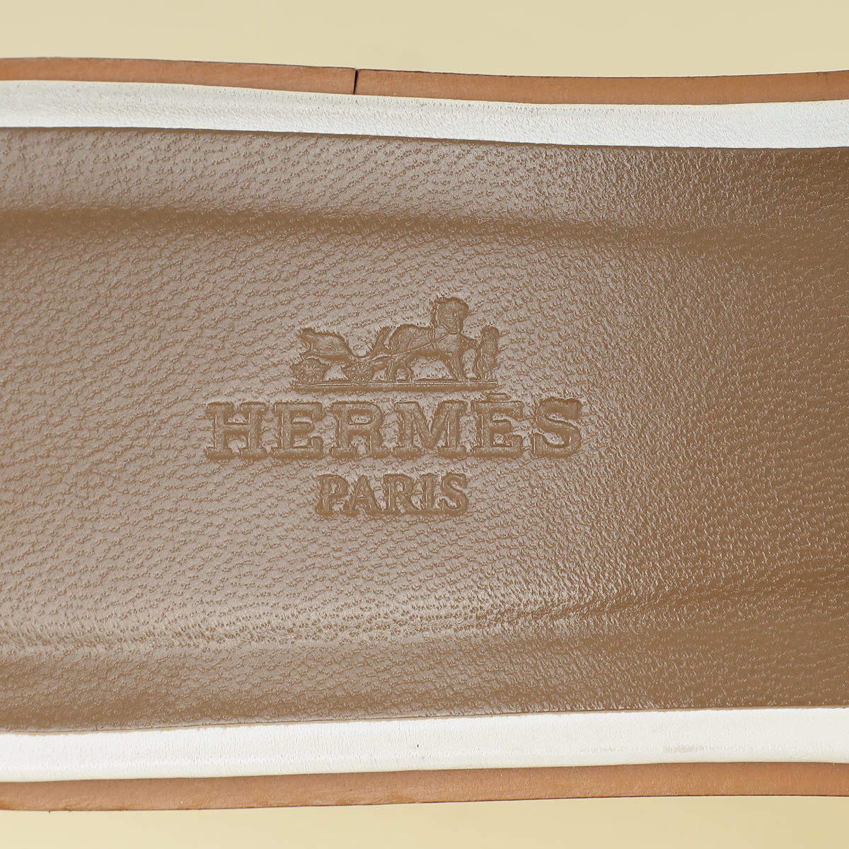 Hermes Blanc Oran Sandal 38.5