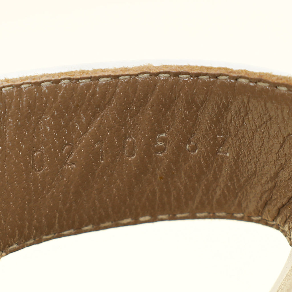 Hermes Blanc Oran Sandal 38.5