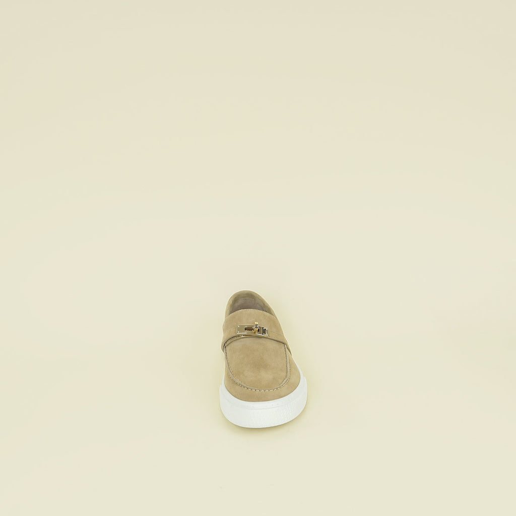 Hermes Beige Esquisse Game Slip-On Sneaker 38.5