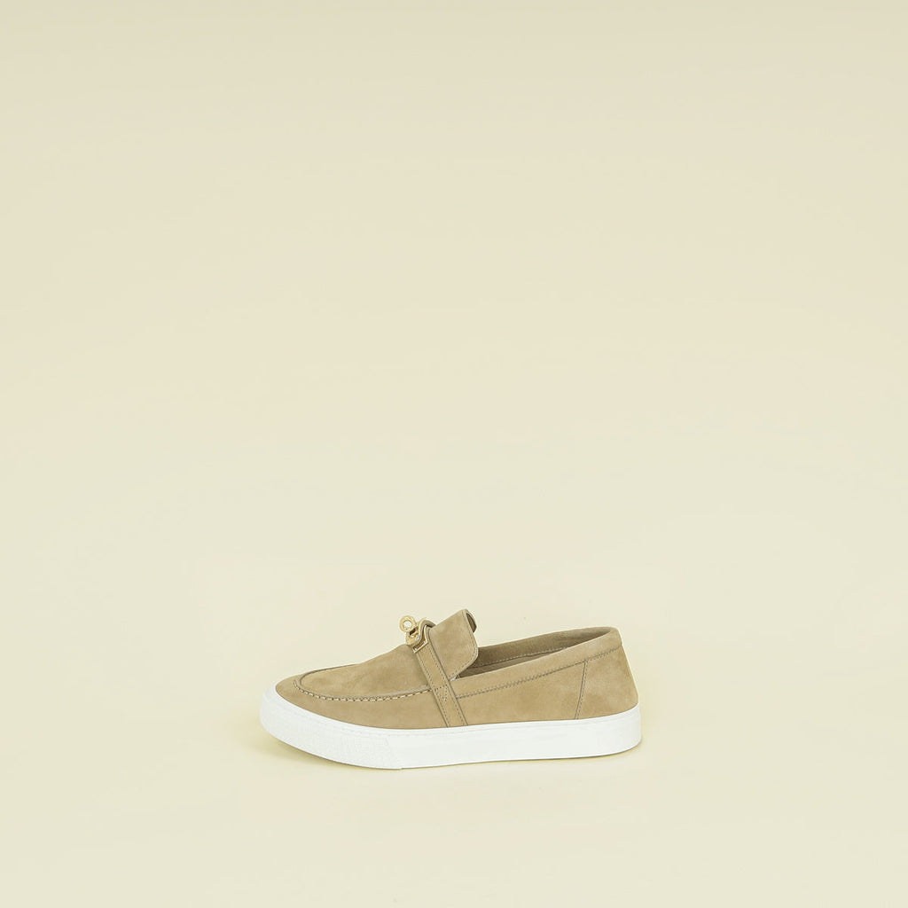 Hermes Beige Esquisse Game Slip-On Sneaker 38.5