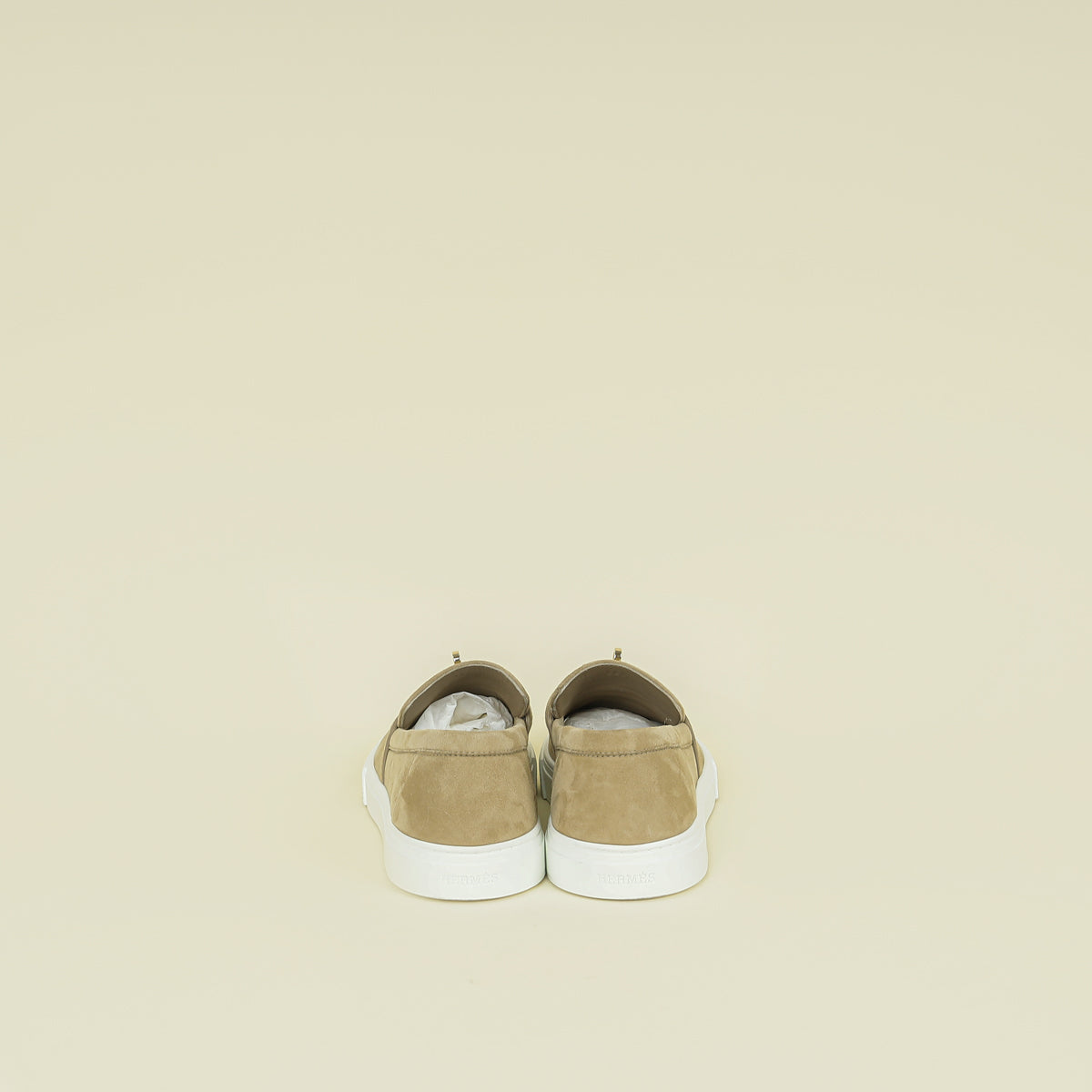 Hermes Beige Esquisse Game Slip-On Sneaker 38.5
