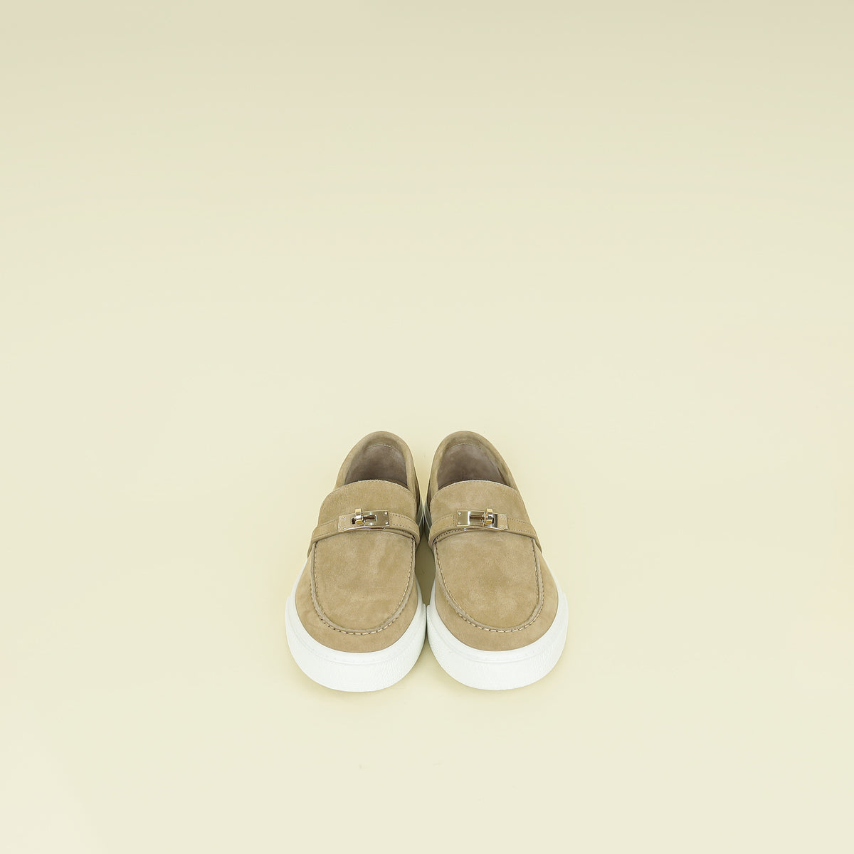 Hermes Beige Esquisse Game Slip-On Sneaker 38.5