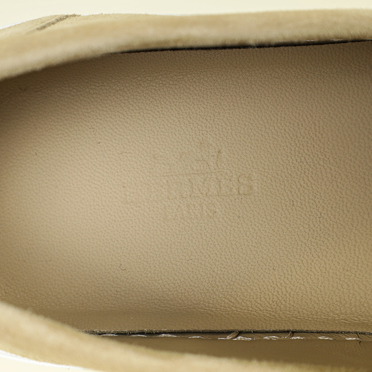 Hermes Beige Esquisse Game Slip-On Sneaker 38.5