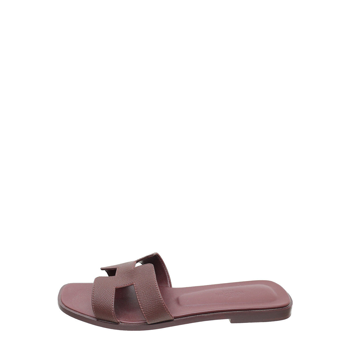 Hermes Bordeaux Oran Sandal 38.5