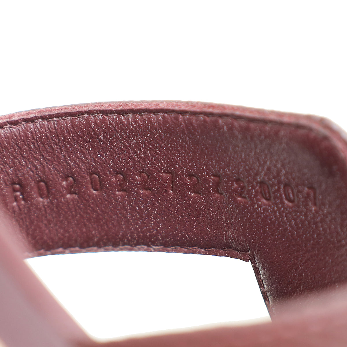 Hermes Bordeaux Oran Sandal 38.5