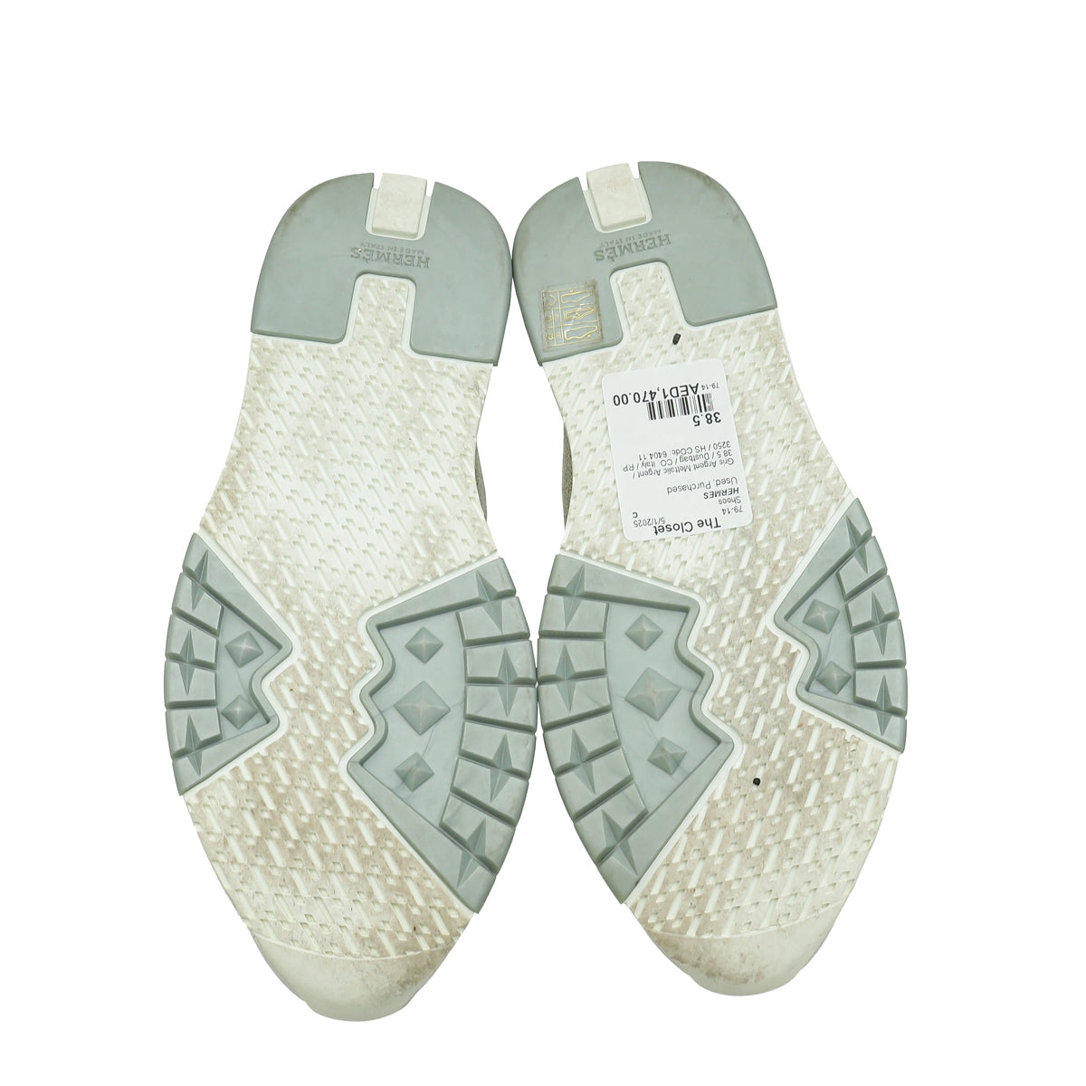 Hermes Bicolor Addict Sneakers 38.5
