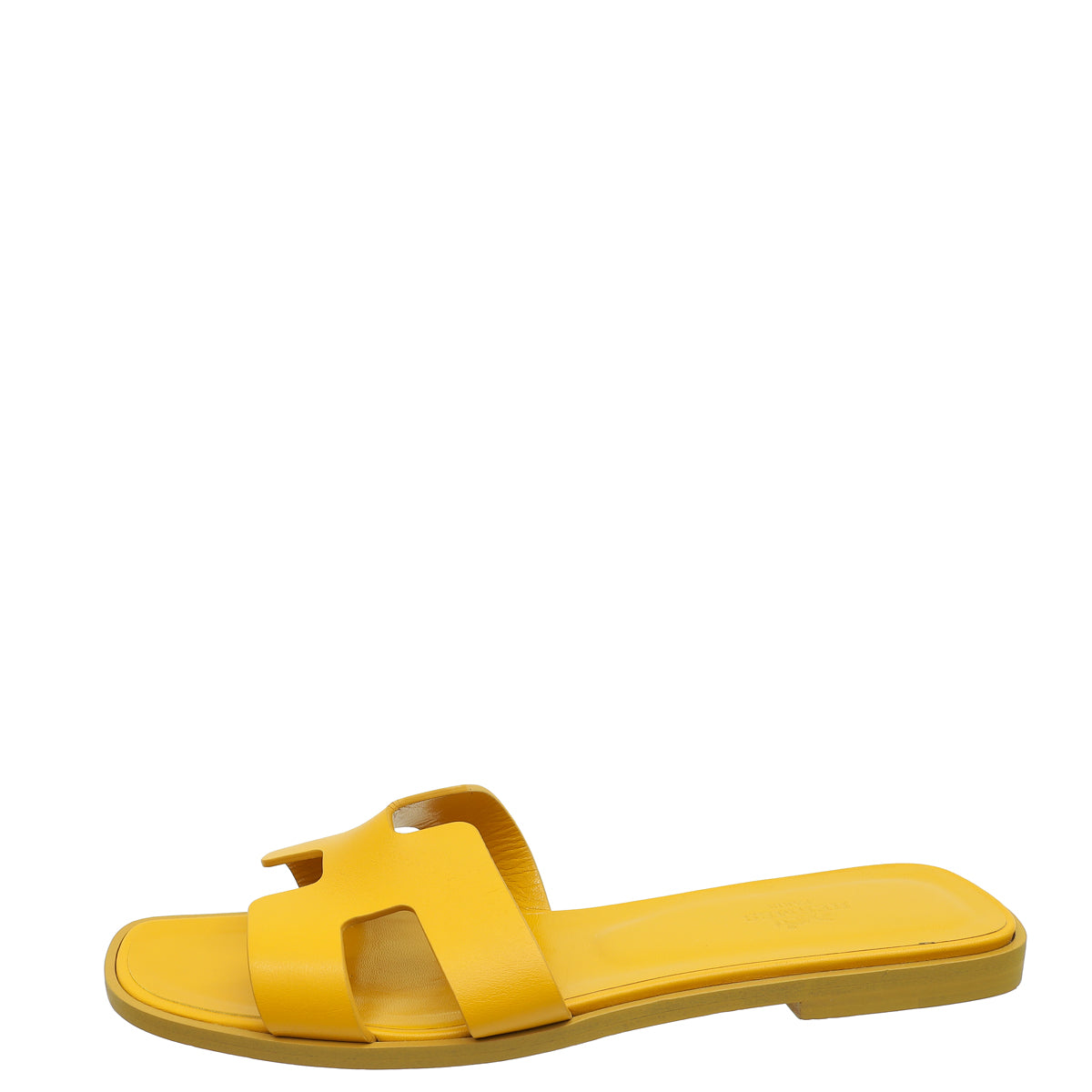 Hermes Jaune Topaz YellowOran Sandals 38.5