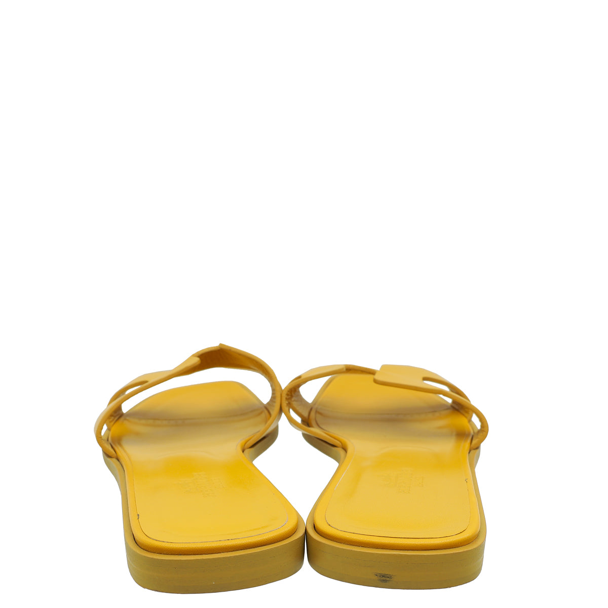Hermes Jaune Topaz YellowOran Sandals 38.5
