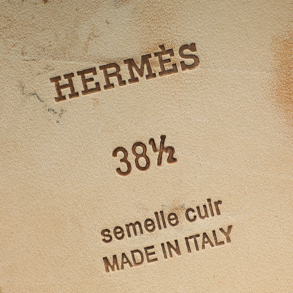 Hermes Jaune Topaz YellowOran Sandals 38.5