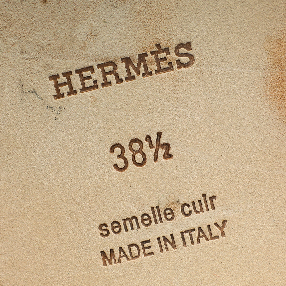 Hermes Jaune Topaz YellowOran Sandals 38.5