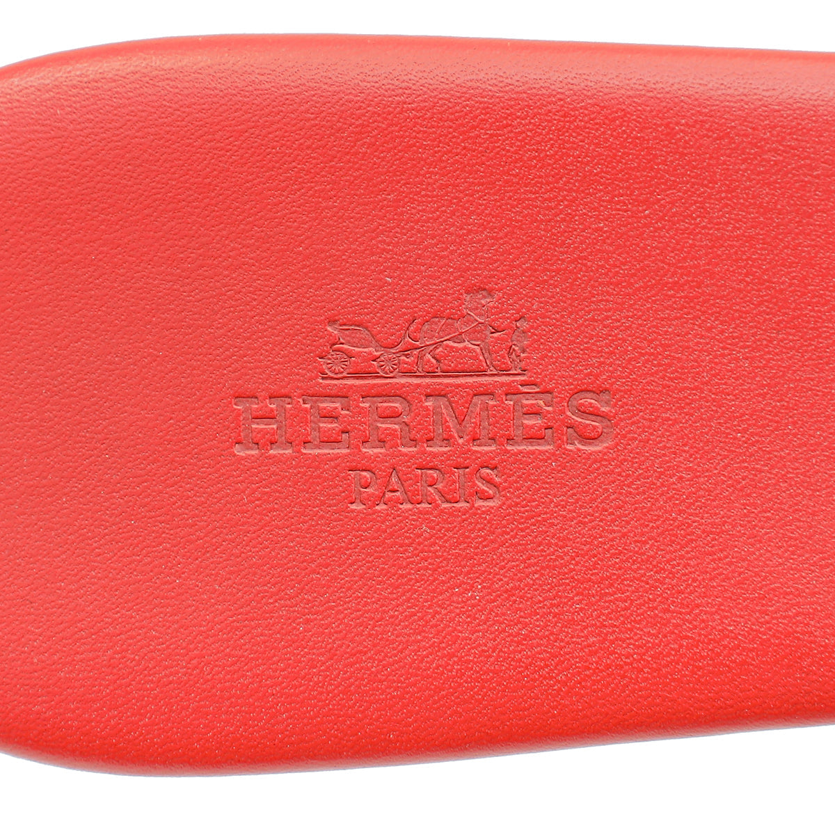 Hermes Red Lisboa Sandals 38.5