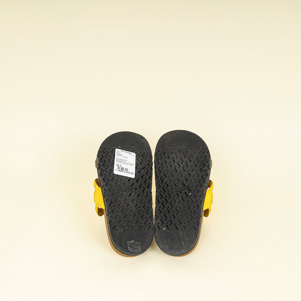 Hermes Bicolor Suede Goatskin Extra Sandal 38.5