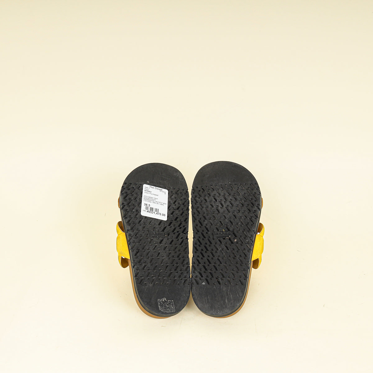 Hermes Bicolor Suede Goatskin Extra Sandal 38.5