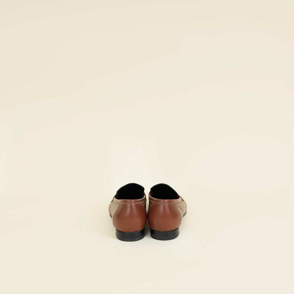 Hermes Gold Paris Goatskin Loafer 38.5