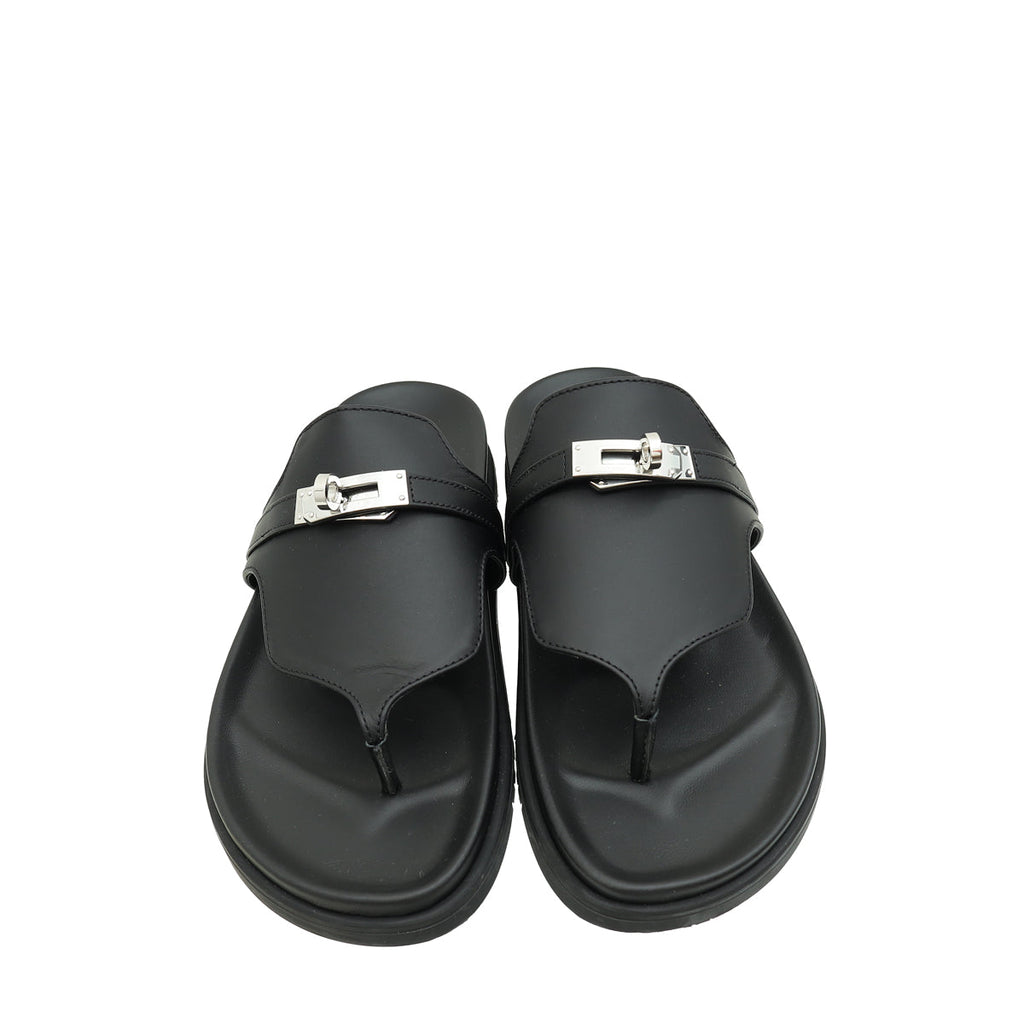 Hermes Noir Empire Sandal 38.5