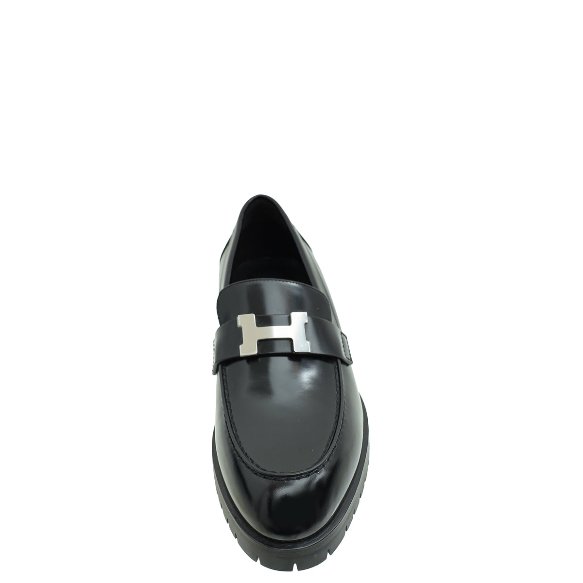 Hermes Noir Faubourg Loafer 38.5