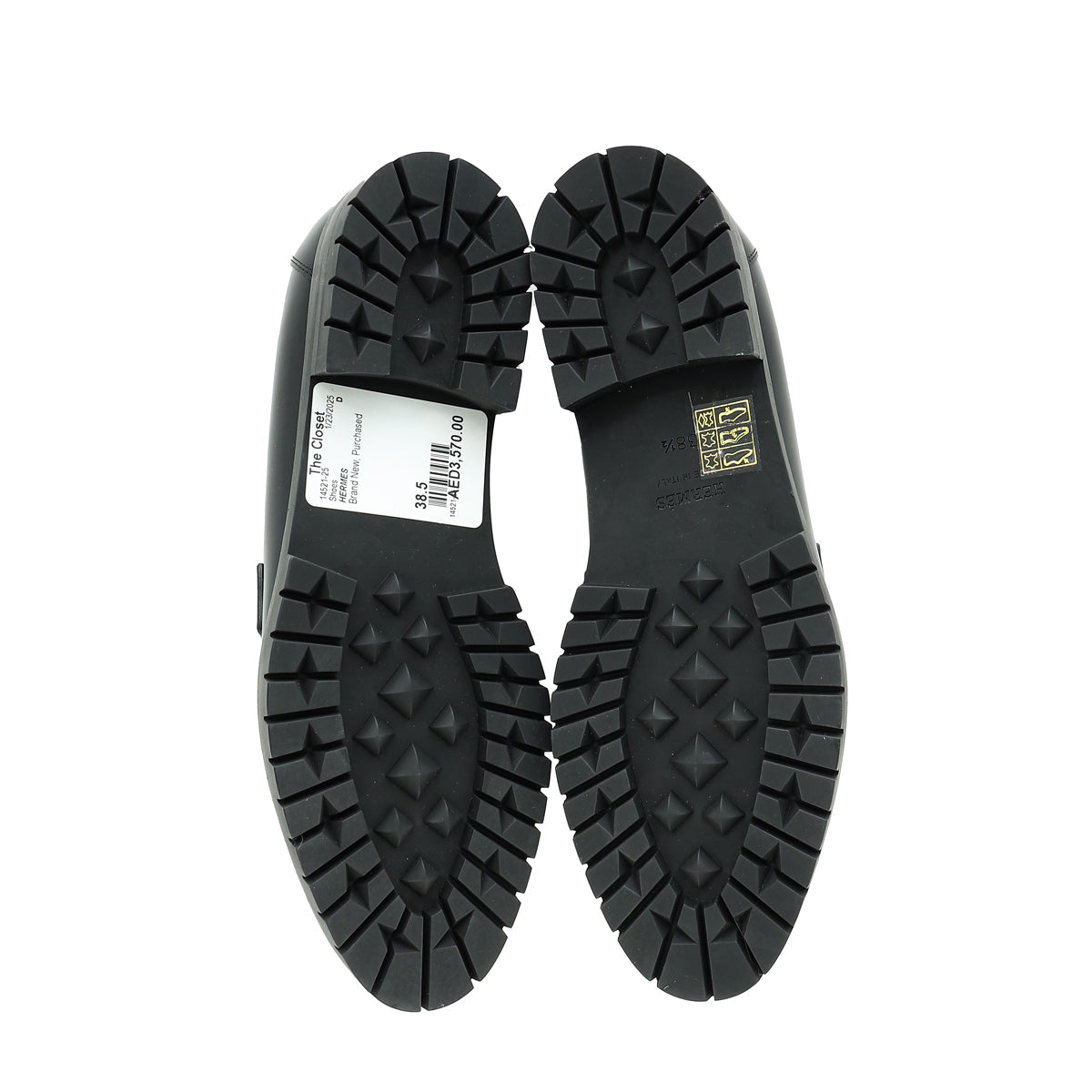 Hermes Noir Faubourg Loafer 38.5