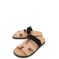 Hermes Bicolor Suede Chypre Sandal 38.5