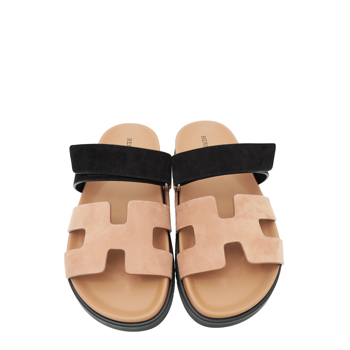 Hermes Bicolor Suede Chypre Sandal 38.5