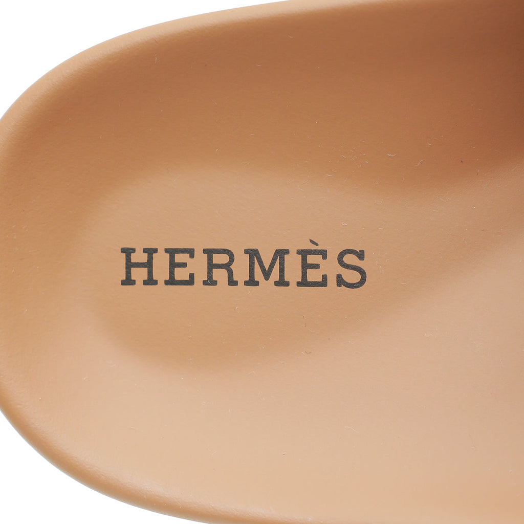 Hermes Bicolor Suede Chypre Sandal 38.5