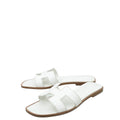 Hermes Blanc Box Oran Sandal 38