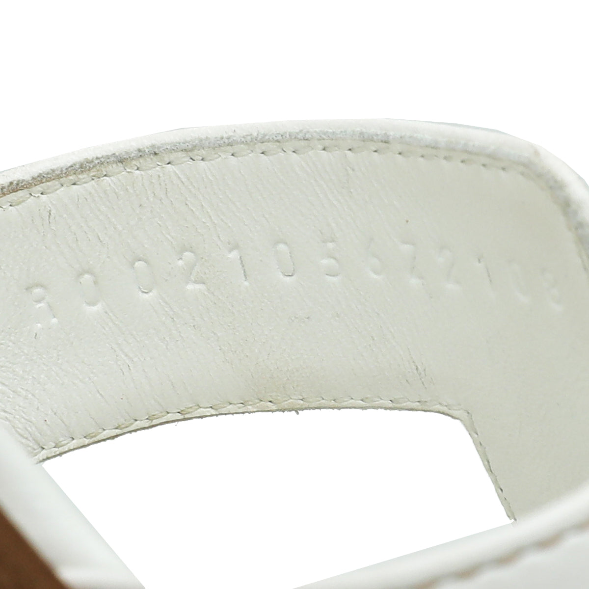 Hermes Blanc Box Oran Sandal 38