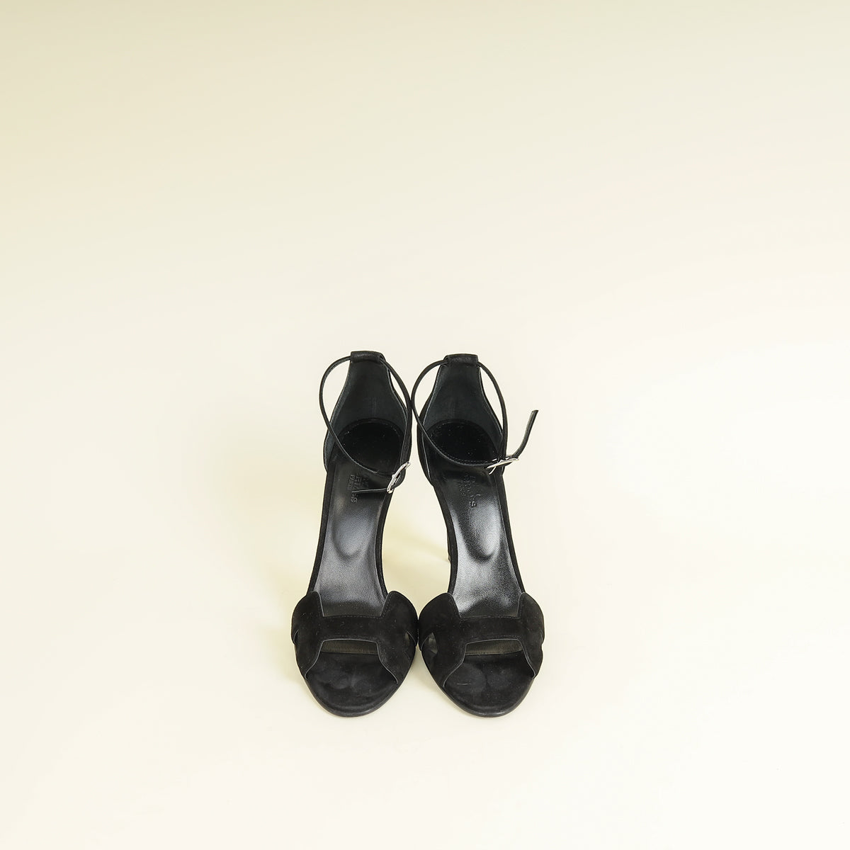 Hermes Noir Premiere 105 Sandals 38