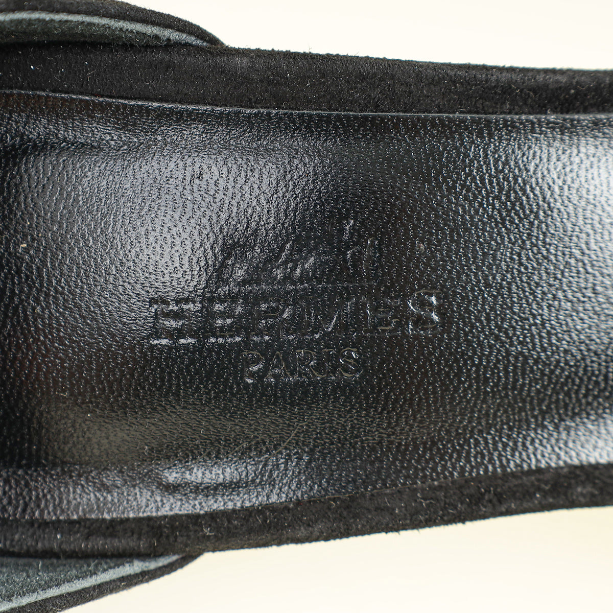 Hermes Noir Premiere 105 Sandals 38
