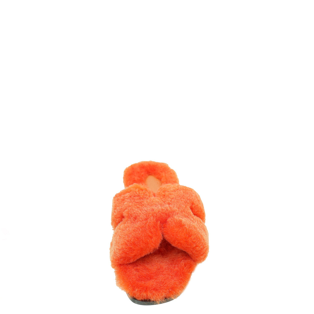 Hermes Orange Wool Oran Sandal 38