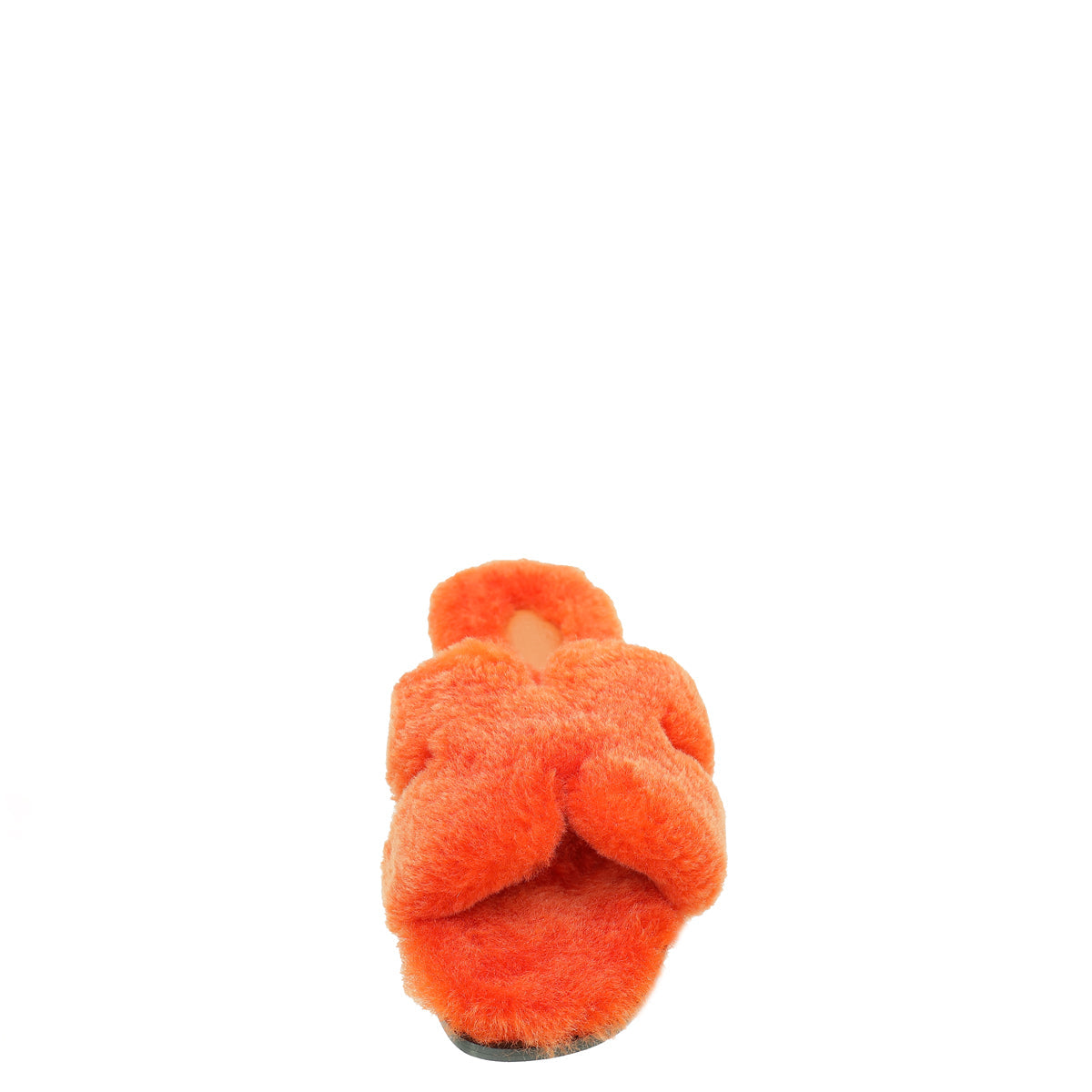 Hermes Orange Wool Oran Sandal 38