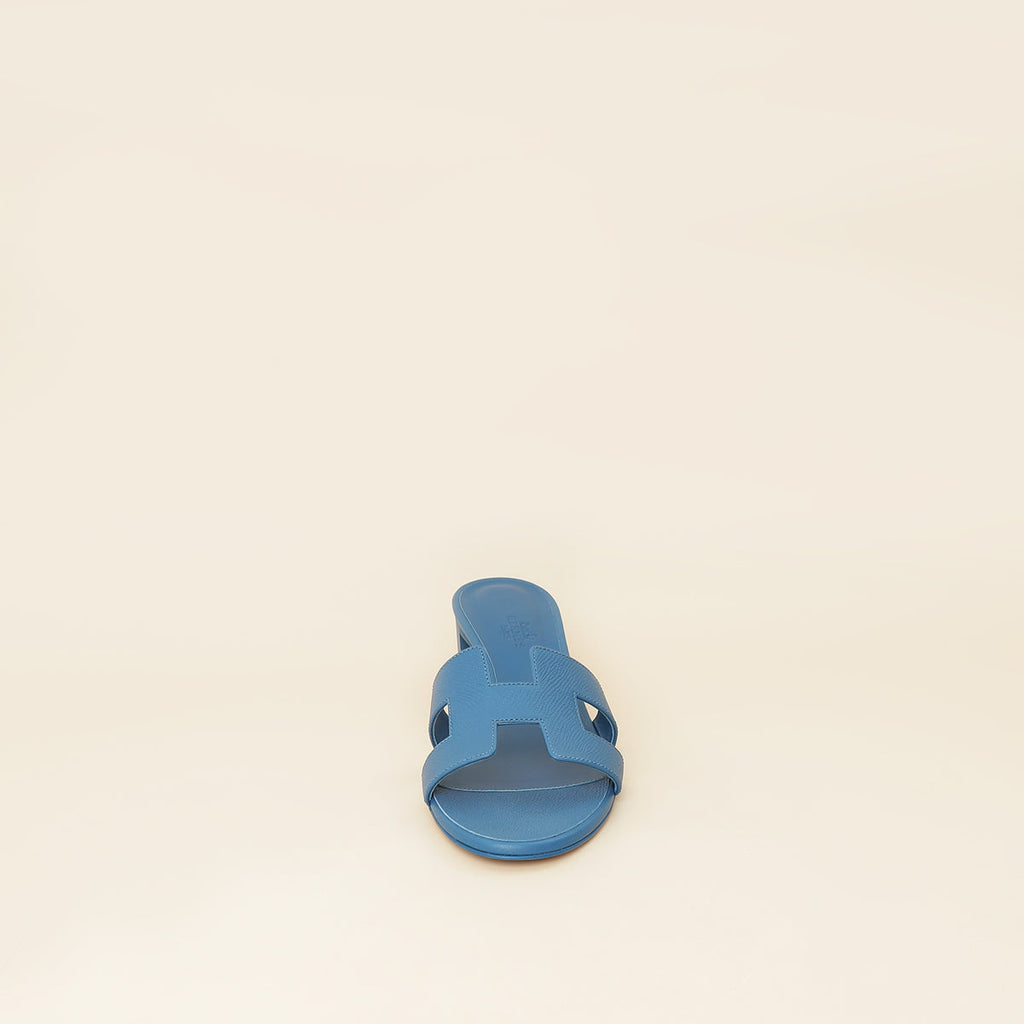 Hermes Bleu Oasis Sandal 38
